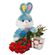 My bunny!. Great combination of cuddle toy, sweet chocolates and magnificent flowers!. Minsk